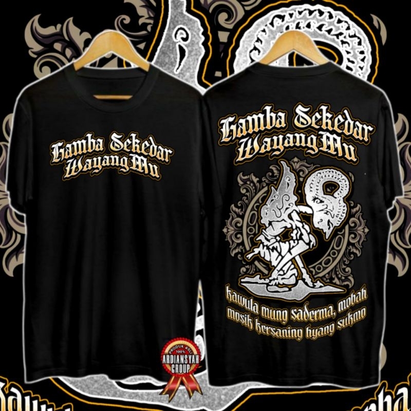 Kaos keren jawa desain wayang simpel