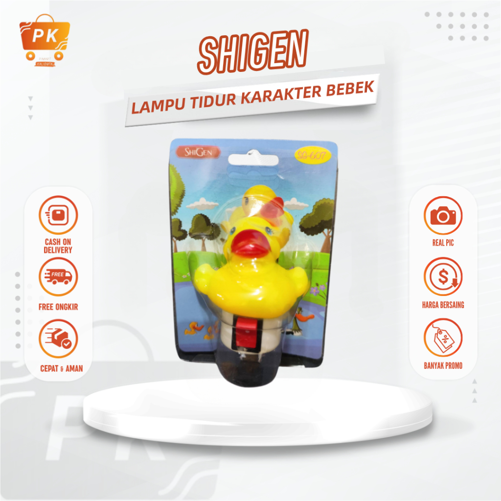 Lampu Tidur Lucu Mini Lamp LED karakter Bebek Shigen SG-607