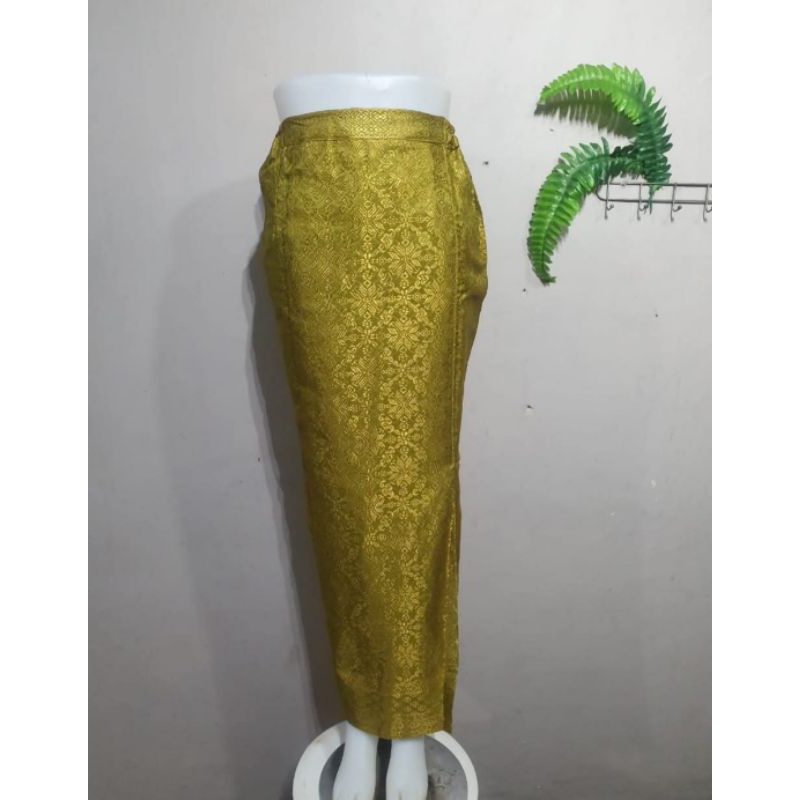 Rok Span Batik Songket / Rok Songket / Rok Songket Jadi / Rok Jadi / Rok Kebaya Jadi / Rok Songket K