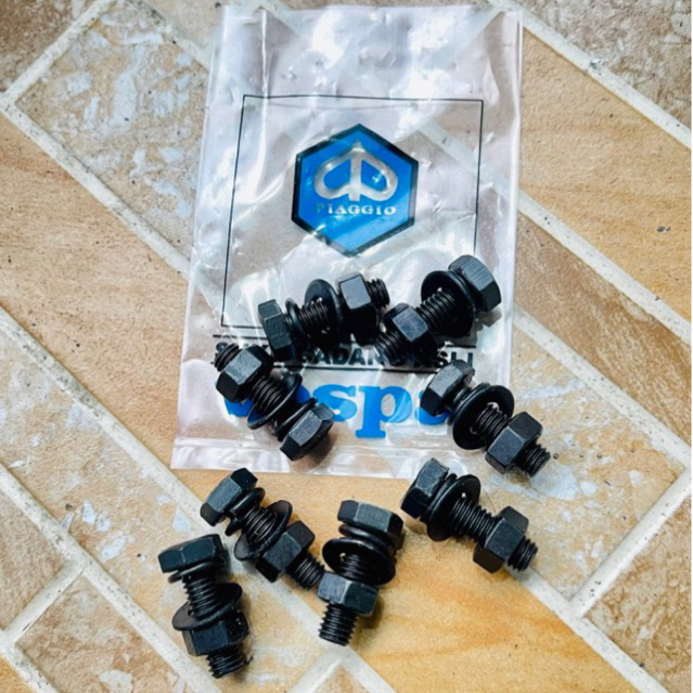 baut shock shockbreaker skok depan bagian atas plat shock depan vespa px e exclusive spartan