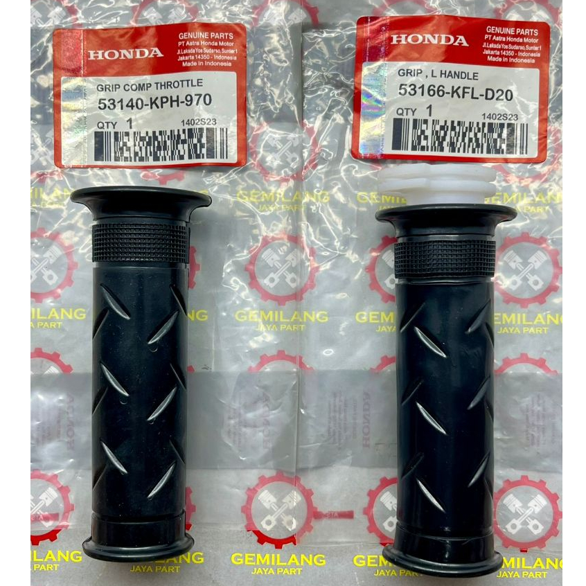 Grip Handfat + Pipa Gas Honda Supra X 125 Karisma Kirana Original Honda