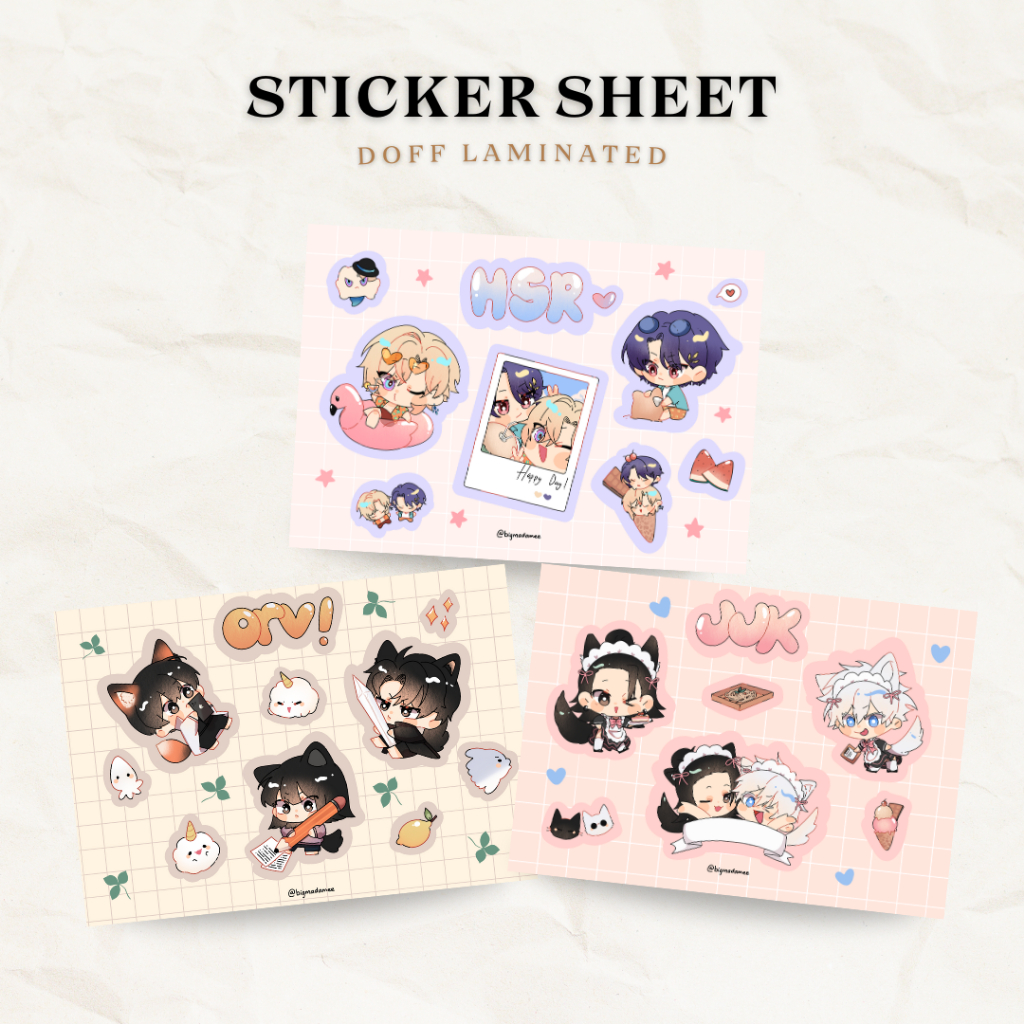 

Sticker Sheet Maid Jujutsu Kaisen Gojo Geto by Bigmadamee Reject