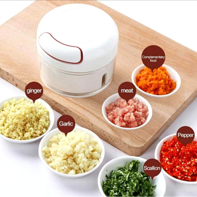 Chopper Mini Manual Tarikan - Speedy Blender Tangan - Penghalus Bumbu Dapur