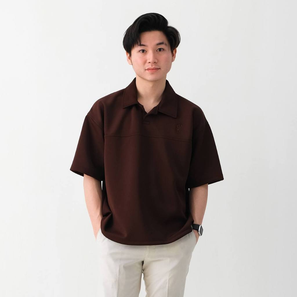 SANVANINA Camden Boxy Polo Shirt | Kaos Polo Scuba Kerah