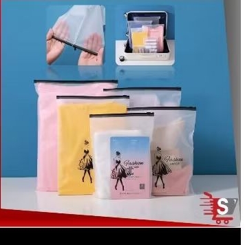 Pouch zipper organizer travel pouch transparan