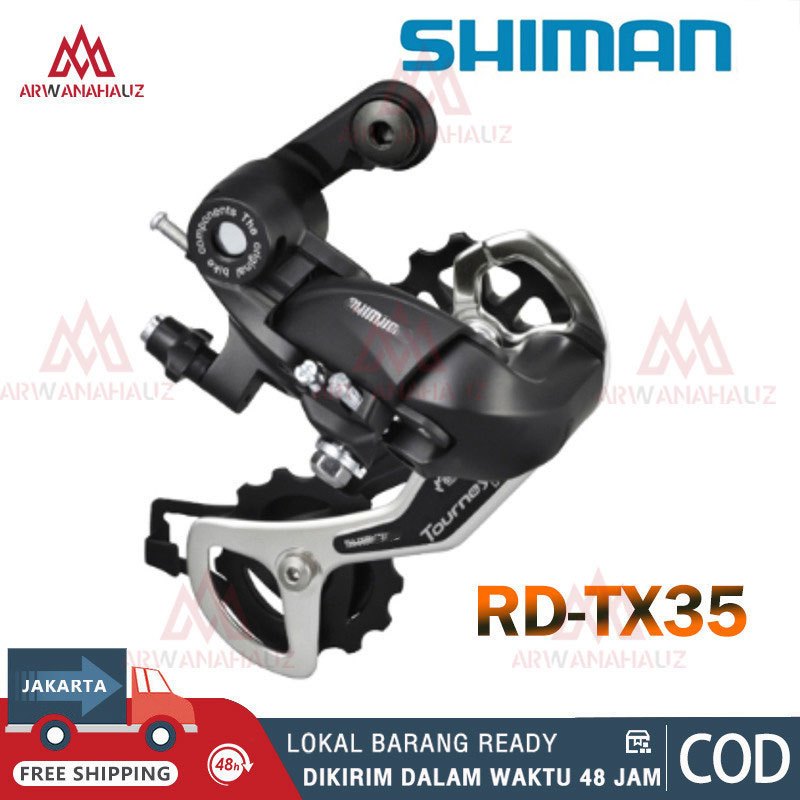 RD Shiman TX35 Tourney 6/7/8 Speed Rear Derailleur TX 35 Sepeda Lipat MTB Roadbike DLL D Sepeda 6 7 