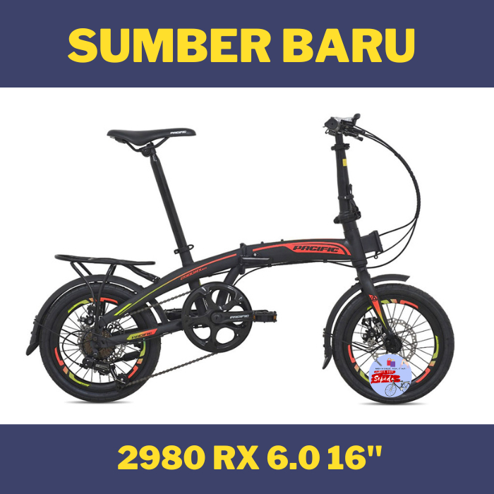 Sepeda Lipat Pacific 2980 RX 6.0 16" inch Sepeda anak dan dewasa