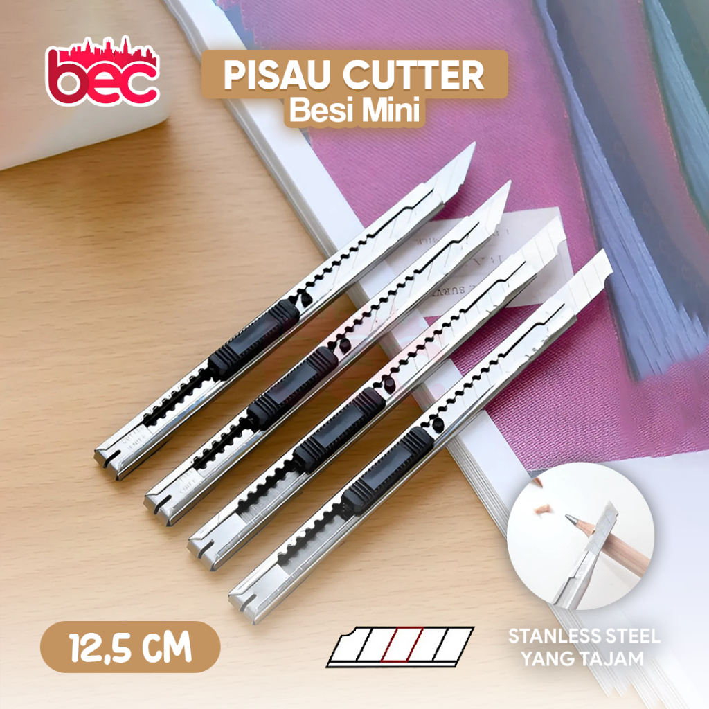 

Pisau Cutter Besi Mini 12.5 cm Stainless