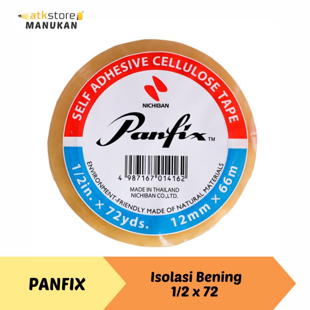 

Panfix C.Tape 1/2 x 72 Selotip Warna Bening