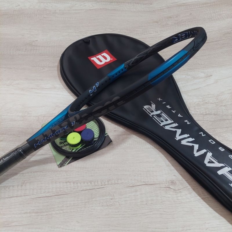 RAKET TENIS WILSON HAMMER 7 CARBON MATRIX SIAP PAKAI