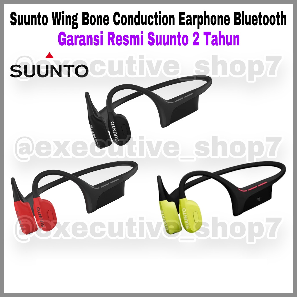 Suunto Wing Bone Conduction Earphone Bluetooth - Garansi Resmi Suunto 2 Tahun
