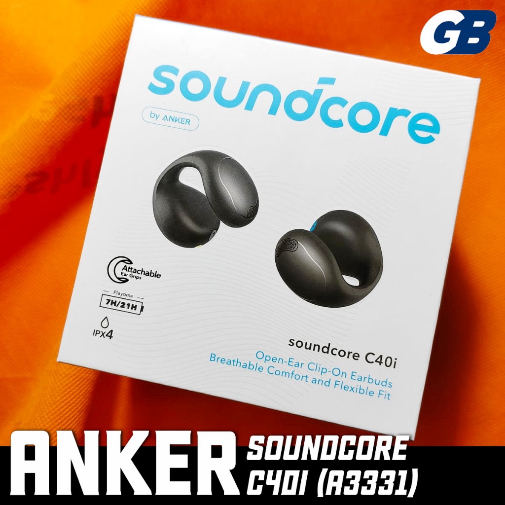 Anker Soundcore C40i Earbuds TWS Open-Ear Racetrack Driver 12mm Bluetooth 5.4