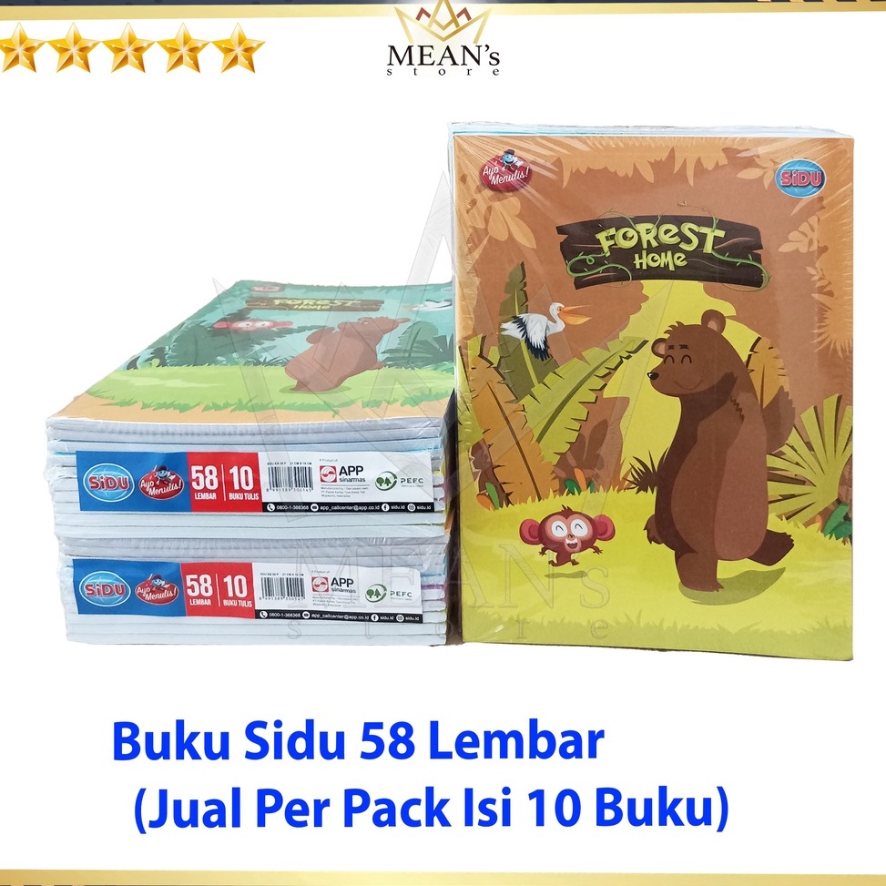 

aq Terkini Buku Tulis Sidu 58 Lembar Sidu 58 Buku Tulis 58 Lembar TK SD SMP S45