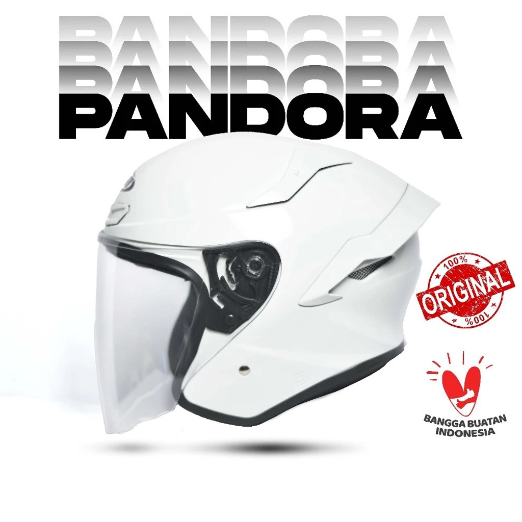 HELM TTC PANDORA HALF FACE PREMIUM TERBARU FREE PACKING BOX + BUBLE WRAP SNI