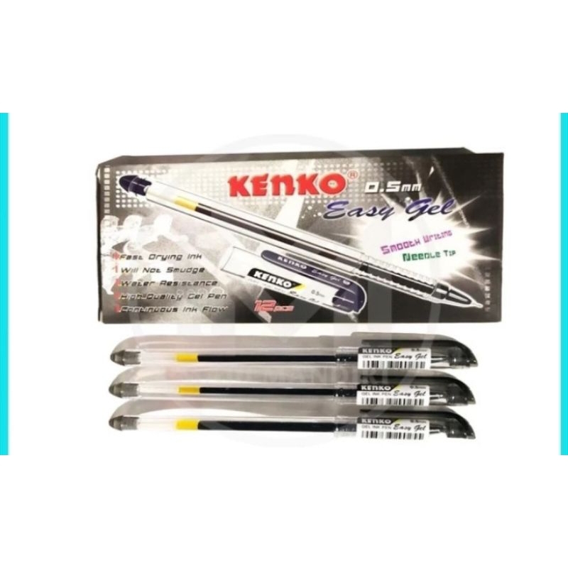 

Pulpen merk Kenko Tipe Easy gel 0.5 mm per pcs - barangmurah.mks