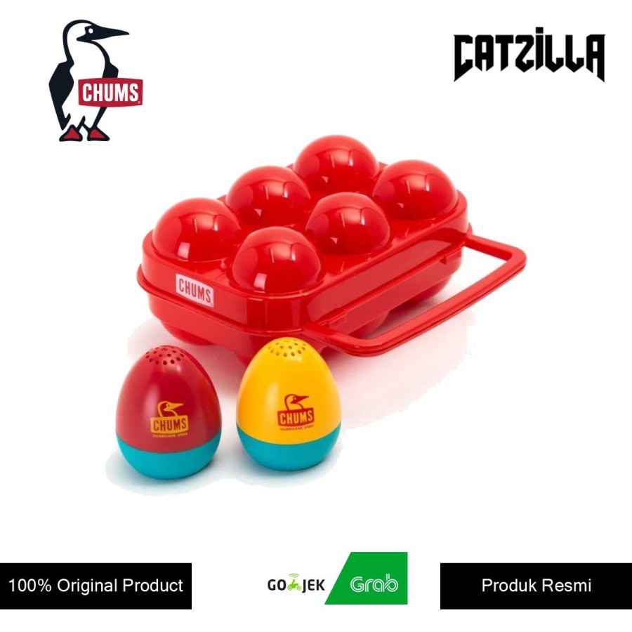Tempat Telur Chums Booby Egg Salt and Pepper - Red