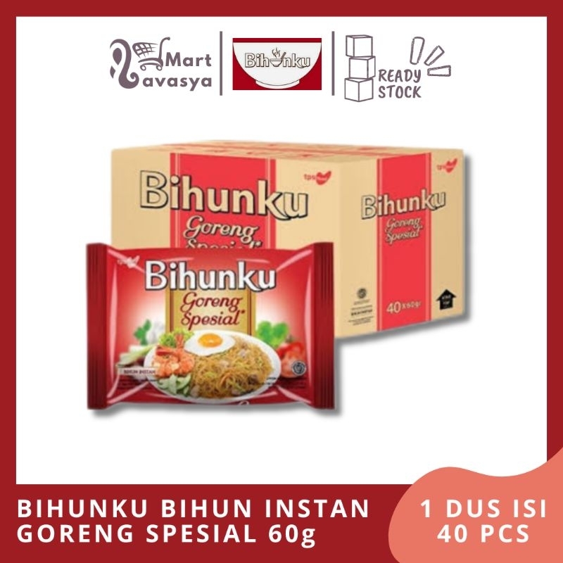 

BIHUNKU BIHUN INSTAN GORENG SPESIAL 60g - 1 DUS ISI 40 PCS - KOTA BANDUNG - LAVASYA MART