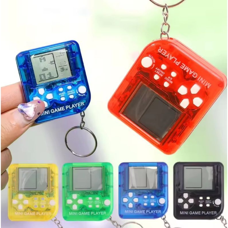 GameBoy Gantungan Kunci Mini Portable Game Tetris Klasik