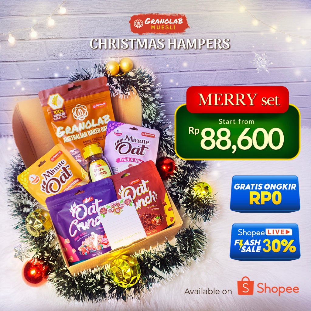 

Hampers Natal Granolab Muesli | Christmas Hampers | parcel natal sehat