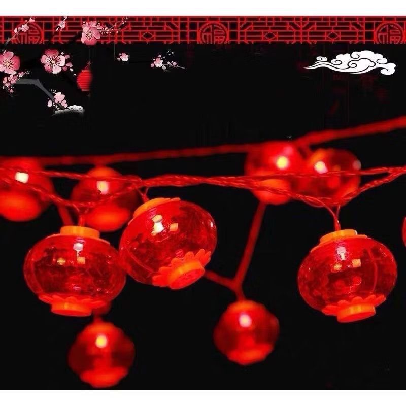 Lampu LED String Hiasan Lampu Imlek/Ornamen Imlek/Lampion Imlek/Lentera Imlek