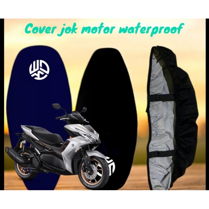 cover jok motor sarung jok motor AEROX anti cakar kucing waterproof 100%