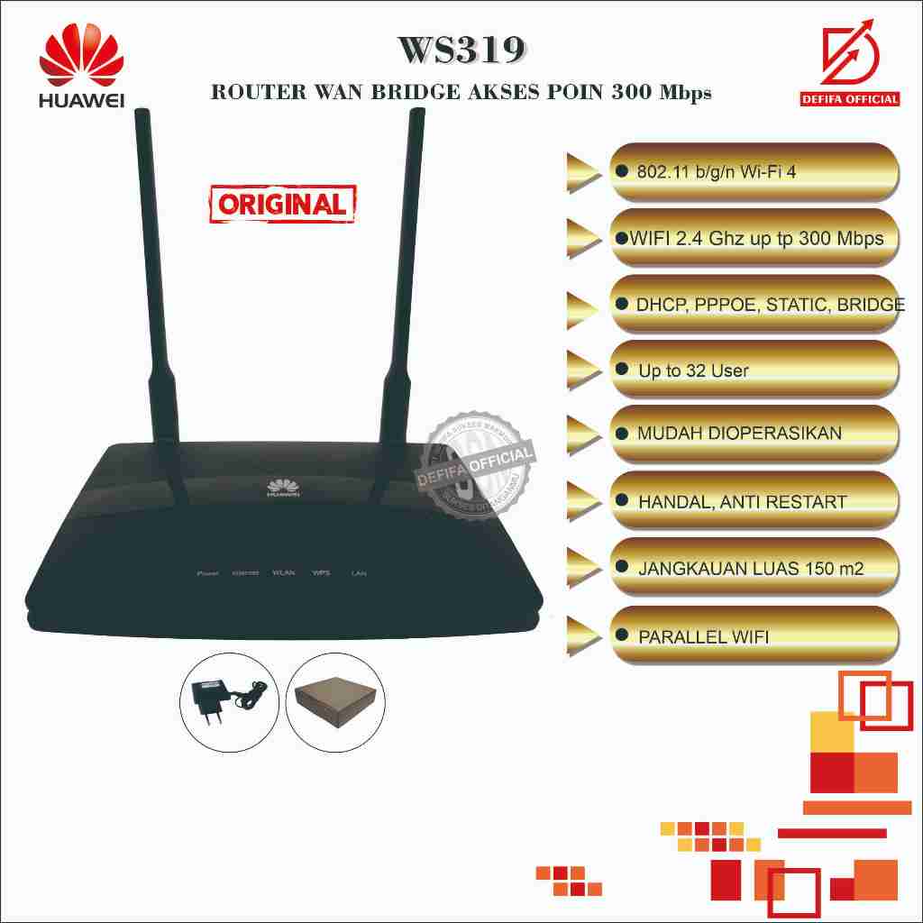 Modem Router Wireless Wifi Huawei WS319 Extender Repeater
