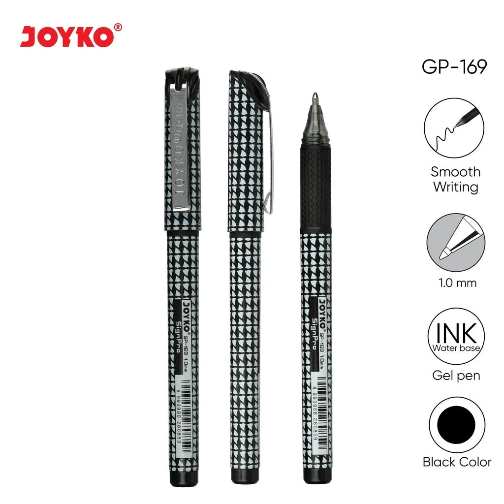 

JOYKO Gel Pen Pulpen Pena Jel GP-169 Sign Pro 1.0 mm (12 Pcs / 6 Pcs / 3 Pcs)