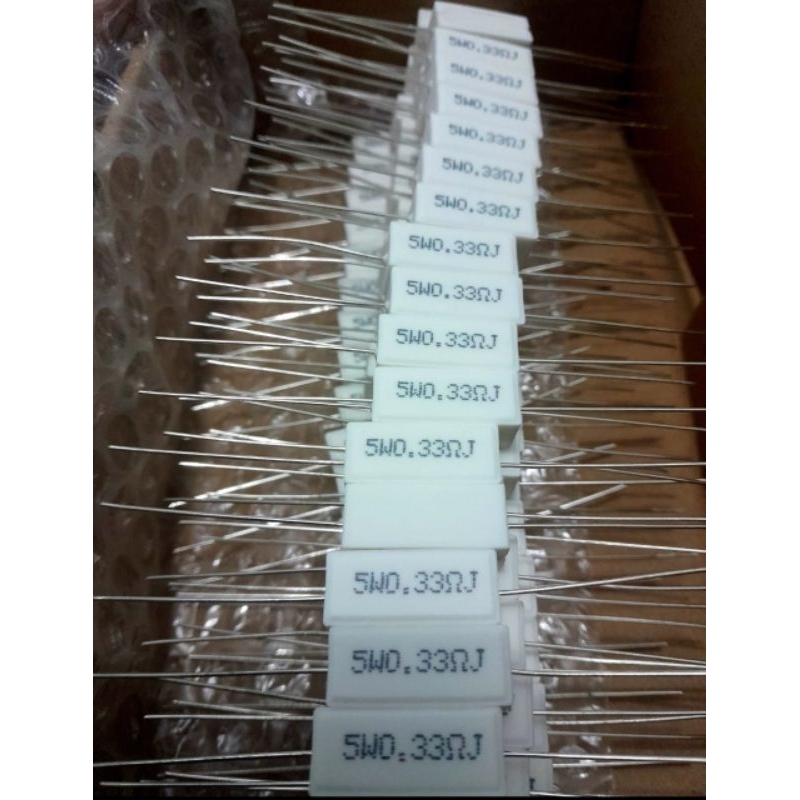 RASISTOR 5W 0,33 TAIWAN RESISTOR 0,33 5W TAIWAN.1BIJI