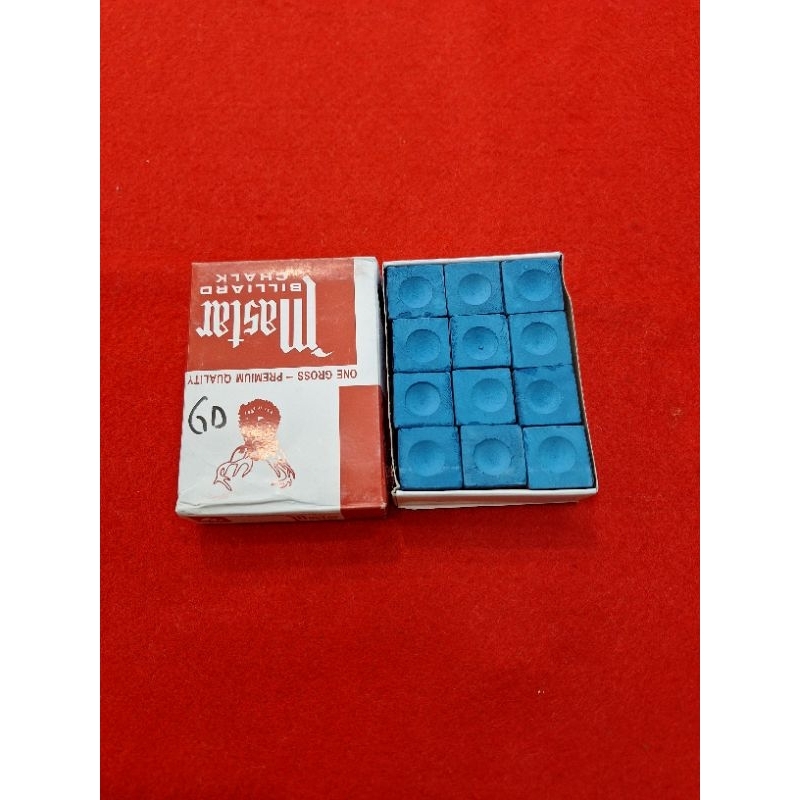 CHALK BILLIARD MASTER 12PCS / KAPUR BILLIARD MASTER