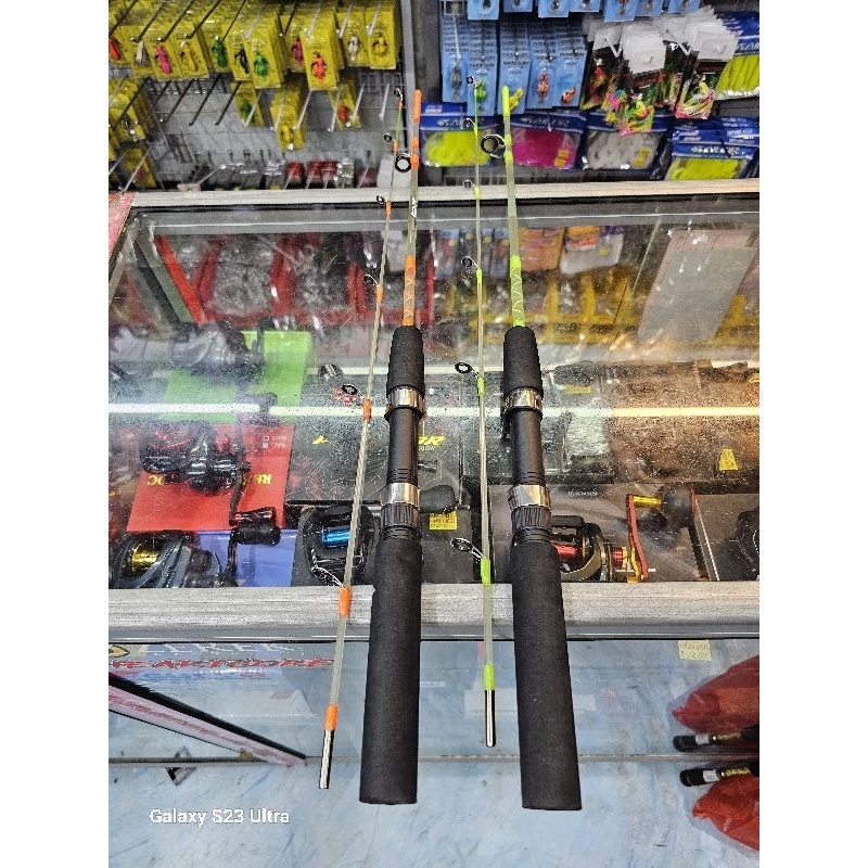 Joran Pancing Udang Fiber Virtus Raja Udang Lentur 120cm Transparant