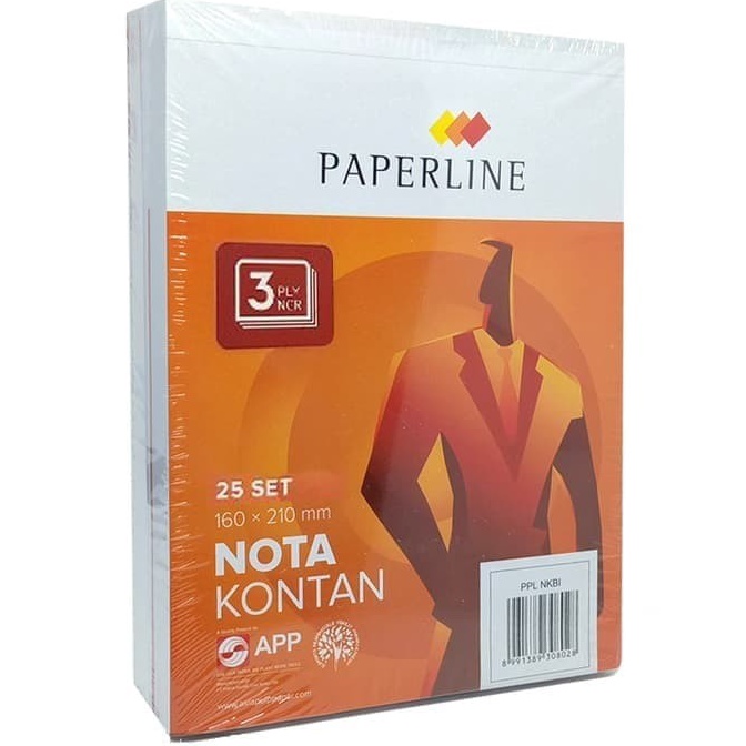 

lr Terupdate Buku Nota Kontan Besar 3 Rangkap 3 Ply NCR Merk Paperline Isi 1 buku D45