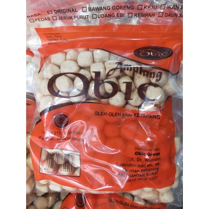 

Kerupuk Amplang OBIC khas Ketapang 150 gr