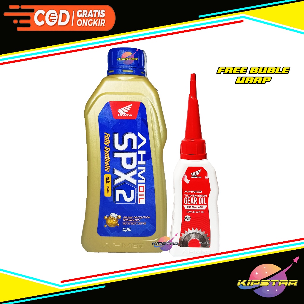 PAKET OLI MOTOR MATIC SPX2 & OLI GEAR AHM / OLI AHM SPX 2 PLUS OLI GARDAN AHM MATIC / OLI SPX2 800ML
