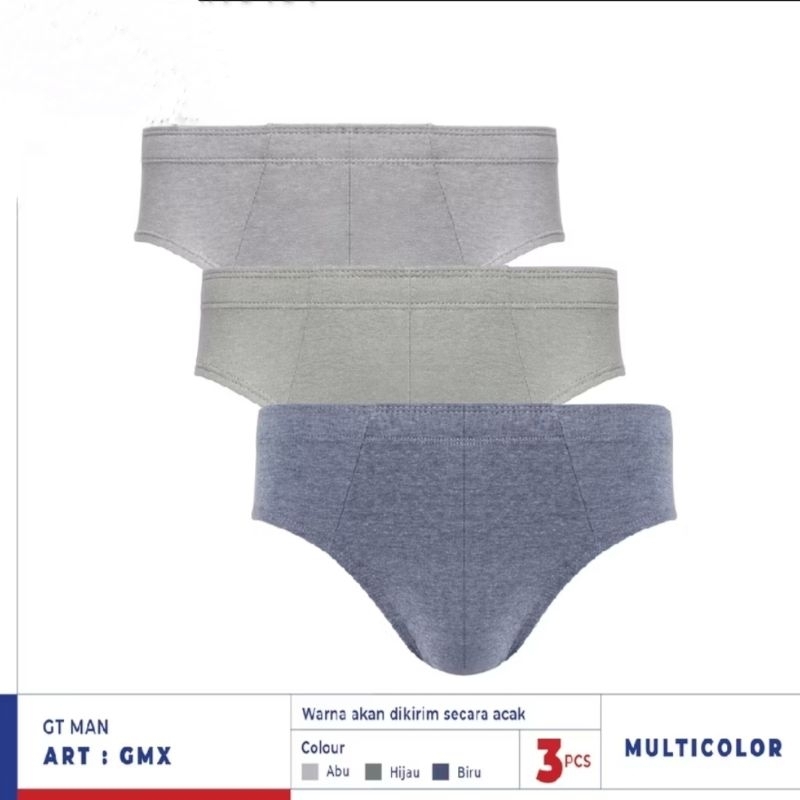 Gtman Celana dalam Pria Gtman GMX - isi 3pcs Original