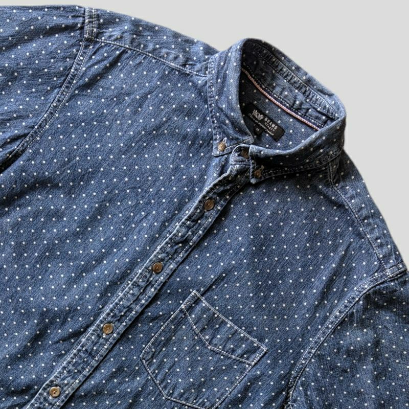 Kemeja denim Beams Heart