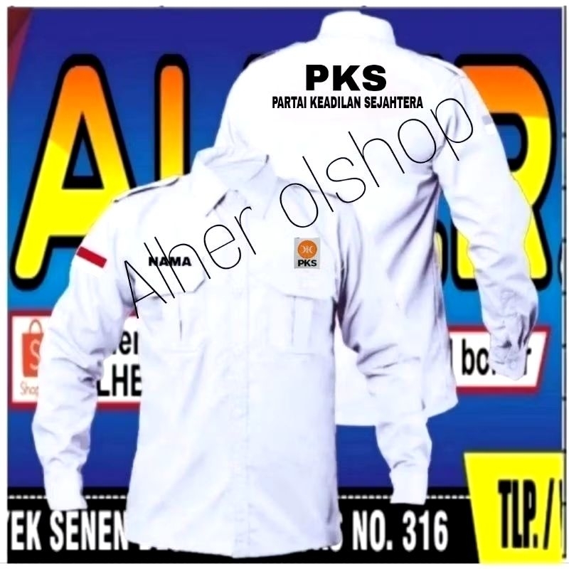 kemeja partai PKS baju partai PKS seragam partai PKS pdh partai PKS Pdl partai PKS kemeja kerja part