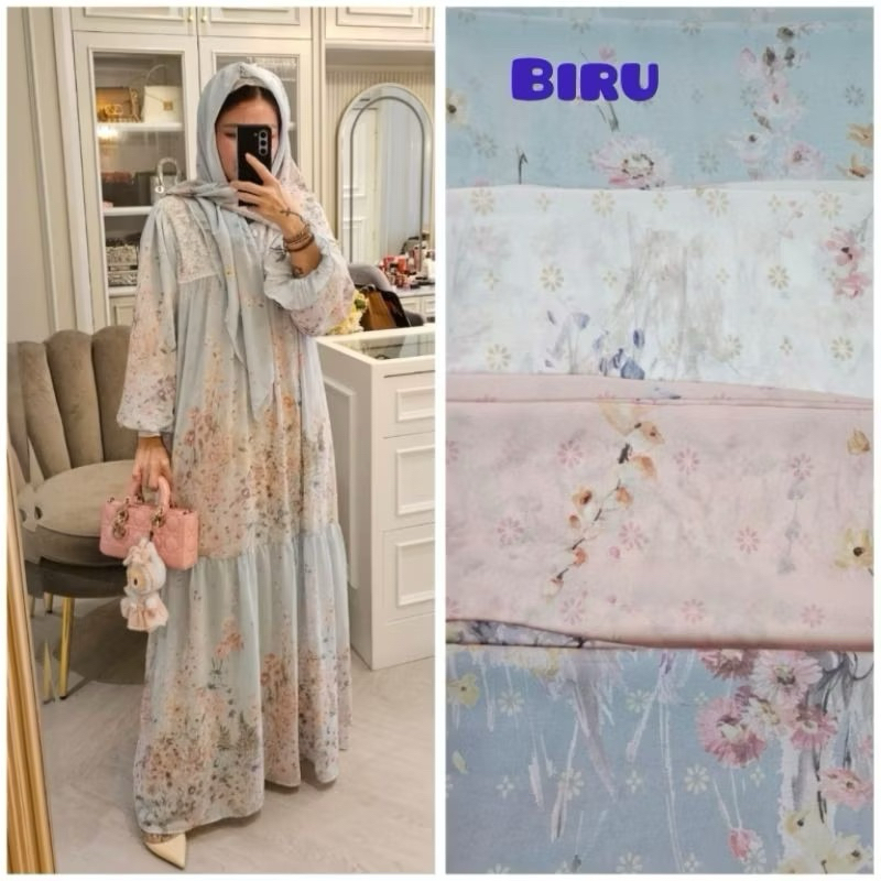 SETDUNG MEIJIWANG GAMIS LEBARAN MAXI DRESS