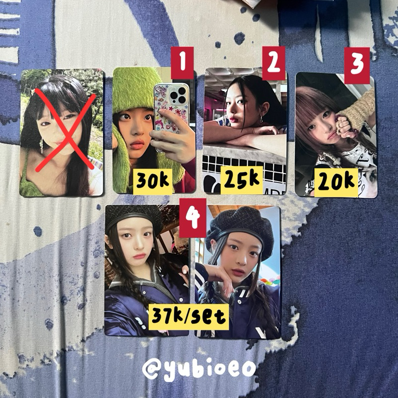 CLEARANCE SALE NEW JEANS PHOTOCARD HANNI IPHONE TINKERBELL BLUBUK