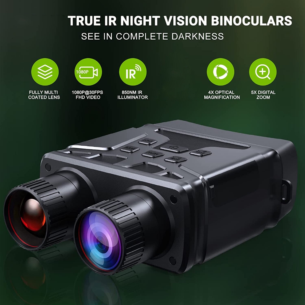 Teropong Binocular jarak jauh Night Vision Siang Malam vidio recording dengan infra red