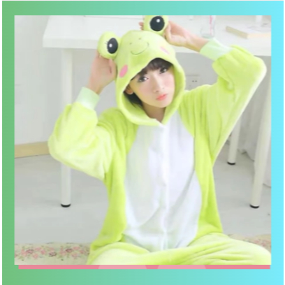KOSTUM KODOK DEWASA BAJU FROG CEWEK UTT2 BAJU ONESIE KEROPPI KODOK KATAK PIYAMA KOSTUM KODOK LAKI