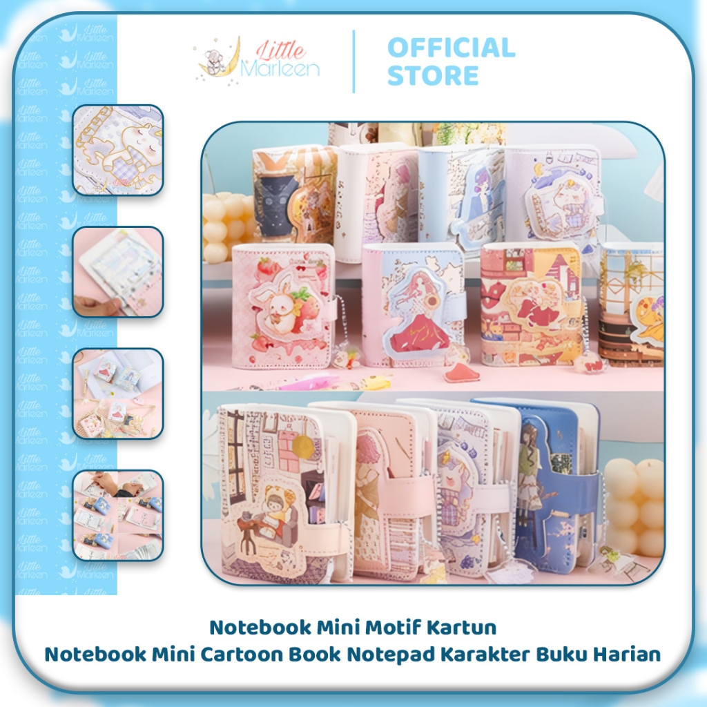 

Notebook Mini Motif Kartun / Notebook Mini Cartoon Book Notepad Karakter Buku Harian