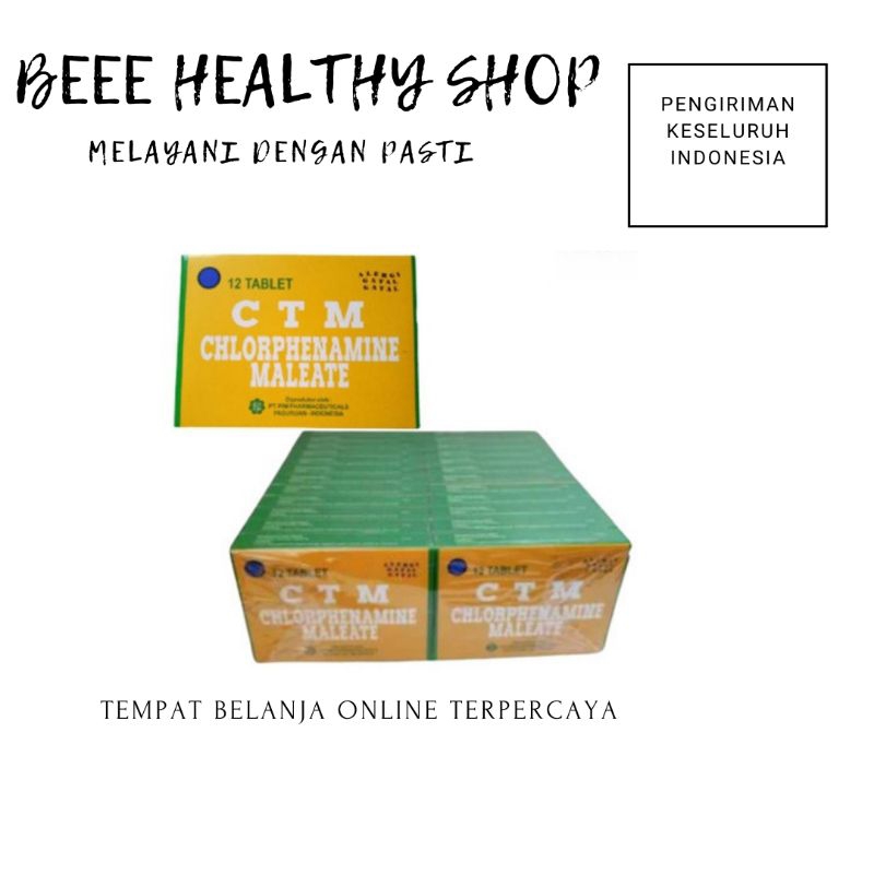 CTM OBAT ANTI ALERGI / CTM PIM OBAT ANTI ALERGI / CTM BOX ISI 12 TABLET