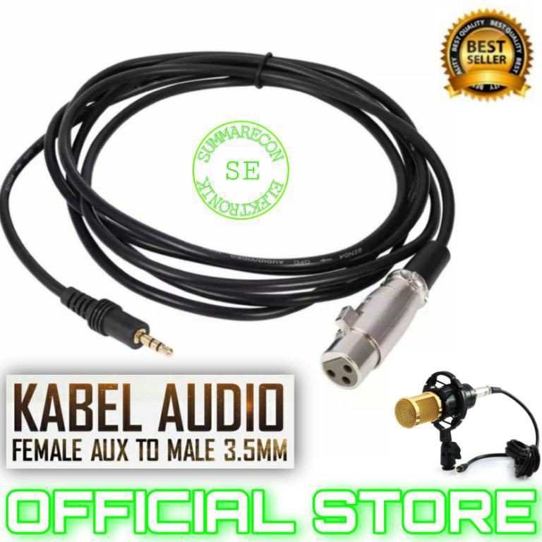 Obral Puas mic kabel condenser bm 8 youtuber bigo live recording
