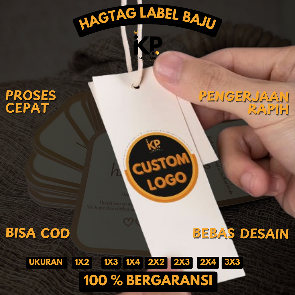 

Hangtag Label Baju 310 gsm LABEL BAJU FASHION TRANSPARAN
