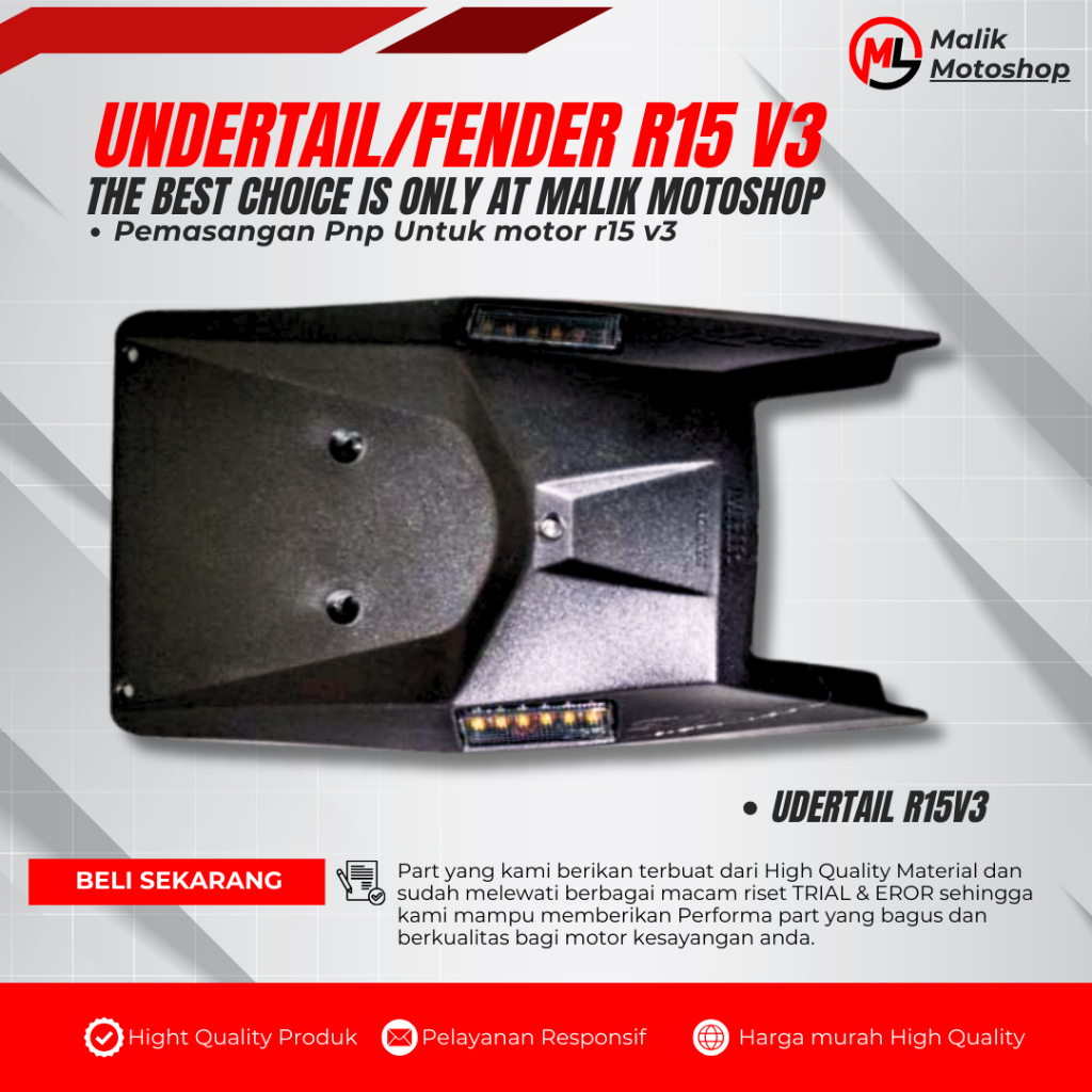 UNDERTAIL R15 v3 undertail R15 tail tidy r15 undertail r15vva fender r15v3 street fender r15