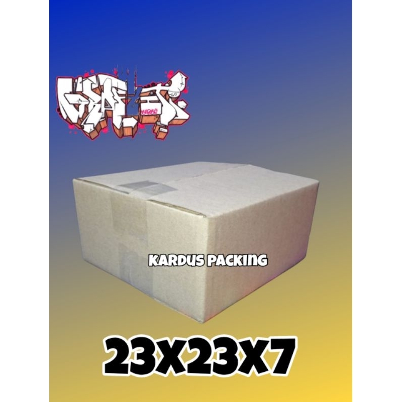 

kardus packing 23x23x7 kardus mini/kardus polos/kartonbox