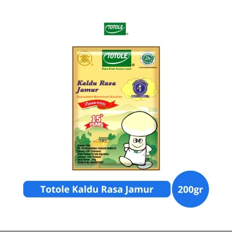 

Totole Kaldu Rasa Jamur 200gr | Mokoching 200gram