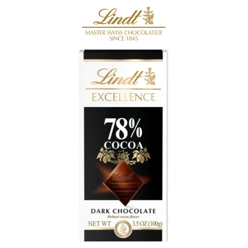 

LINDT EXCELLENCE DARK COCOA 78% 100gr Chocolate original Cokelat