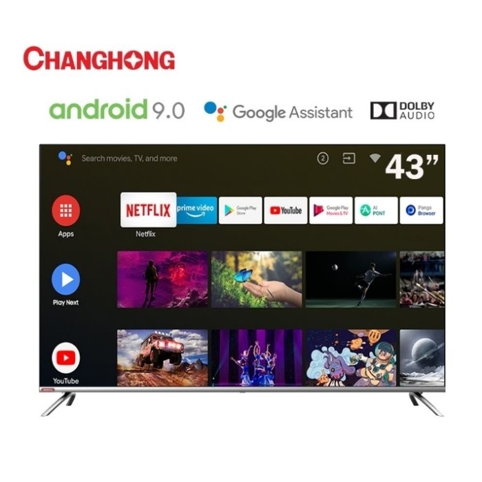 LED TV CHANGHONG 43 inch GOOGLE TV - LED 43ST1 (MEDAN)