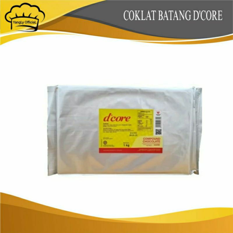 

Coklat Batang D'Core 1kg - Dark Chocolate Compound